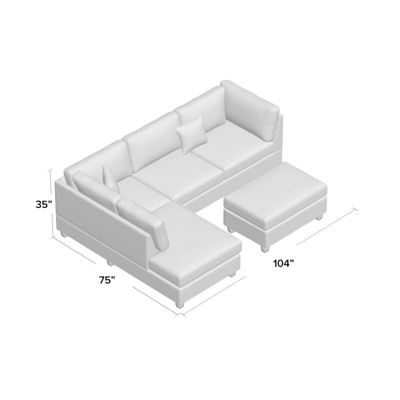L-Shape Hemphill Sofa Design in pakistan