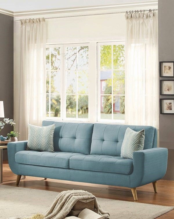 Mid Century Modern Style Tufted Sofa