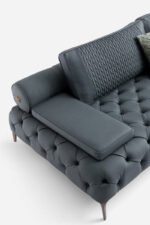 Tufted Three Seater sofa - Image 4