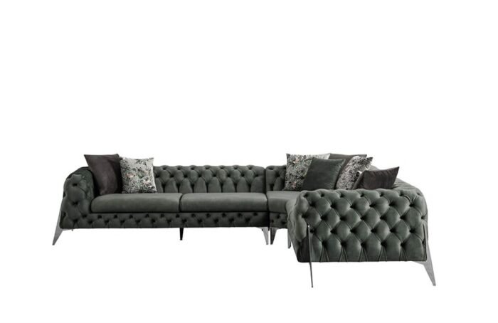 L-Shape Tufted Sofa #LSS48 - Image 3