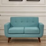 Mickle Linen Square Arm Two Sofa TSS64