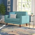 Mickle Linen Square Arm Two Sofa TSS64 - Image 3
