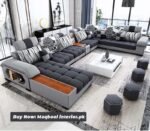 Modern L shape sofa design in pakistan
