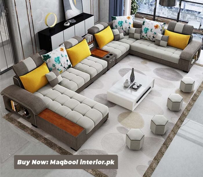 Modern L-Shape Living Room Sofa - Image 2
