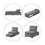 Single Seater without Arm folding sofa cum bed - Image 3