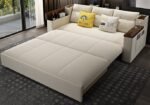3 Step folding sofa Cum bed Double bed with storage box - Image 3
