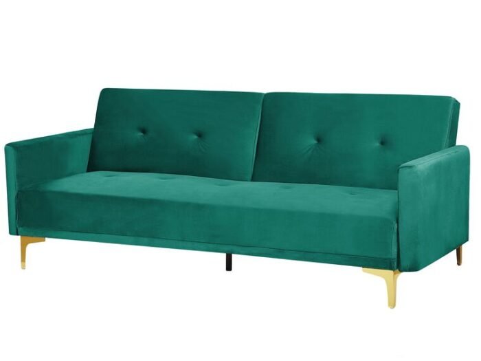 Sofa Cum Bed with Gold Metallic Legs - Image 3