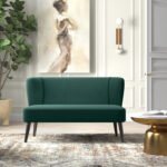Phineas Velvet Armless Loveseat