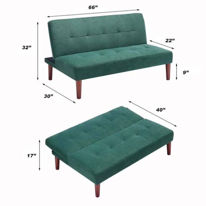 Sofa Cum Bed without Arm Sleeper Folding bed Mi26 - Image 3