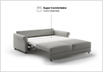 Picture shows the sofabed and its mattress that this is comfortable