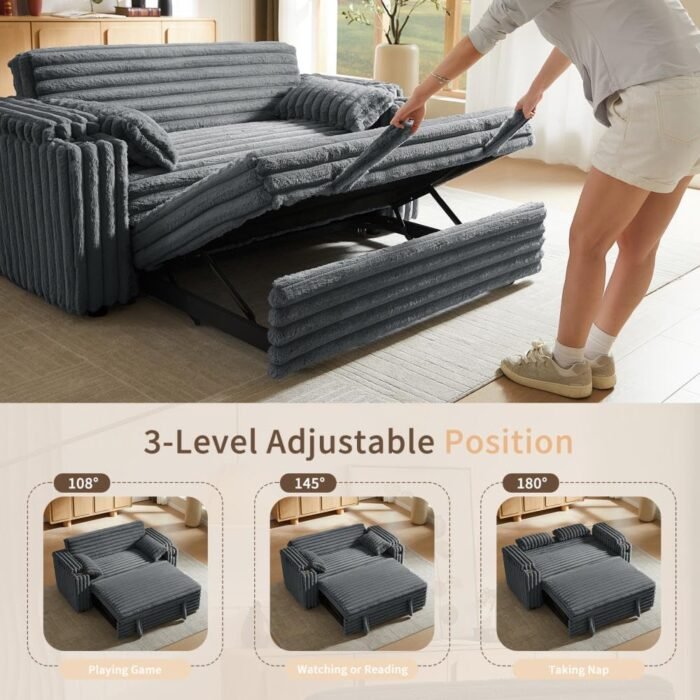 sofabed design with multifunction option